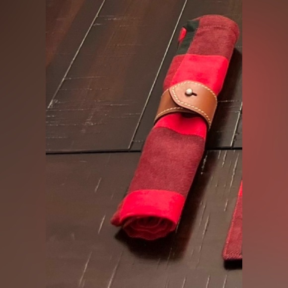 Ralph Lauren Buffalo Plaid Check 20”x20” Dinner Napkins new X 4 - Picture 5 of 6